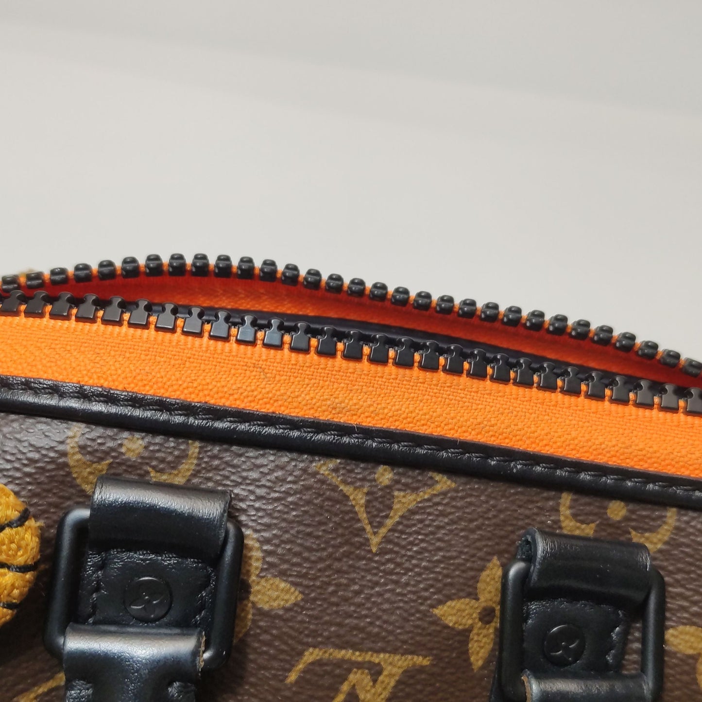 Preloved GLM-Keepall Nano Monogram Canvas Crossbody Bag with Monkey Charm and Reinforced Strap 250404781134722