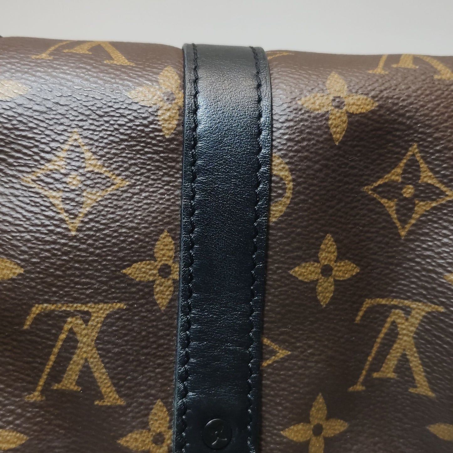 Preloved GLM-Keepall Nano Monogram Canvas Crossbody Bag with Monkey Charm and Reinforced Strap 250404781134722