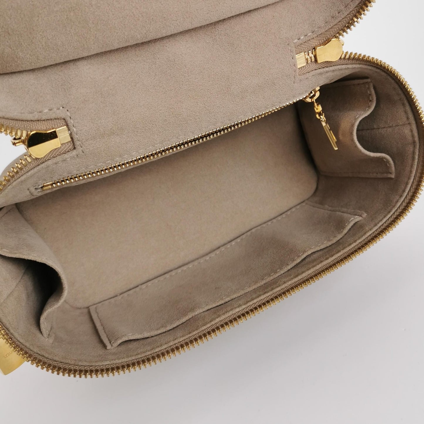 Preloved GLM-Vanity Makeup Case Small Monogram Canvas Double Zipper Crossbody Bag Microchip 250326781122053