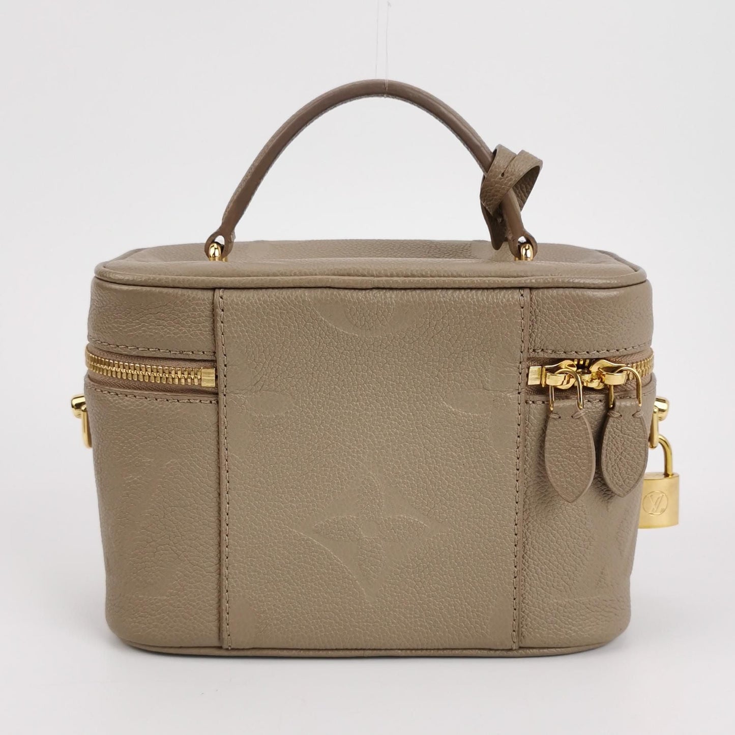 Preloved GLM-Vanity Makeup Case Small Monogram Canvas Double Zipper Crossbody Bag Microchip 250326781122053