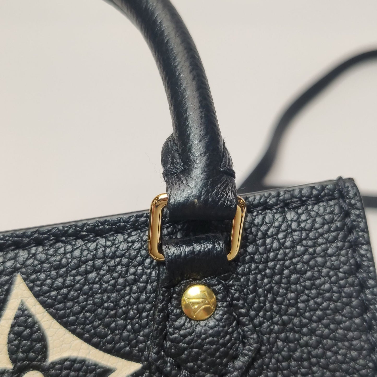 Preloved GLM-Petit Sac Plat Leather Gaint Monogram Crossbody Bag with Chip 250323781117431