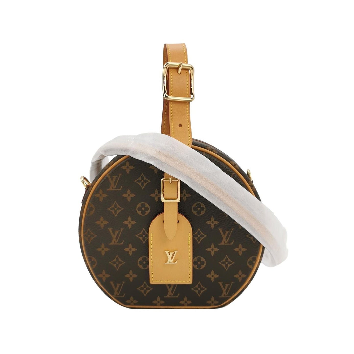 Preloved GLM-Boite Chapeau Small Monogram Print Round Bag Crossbody Bag with Chip 037850600232