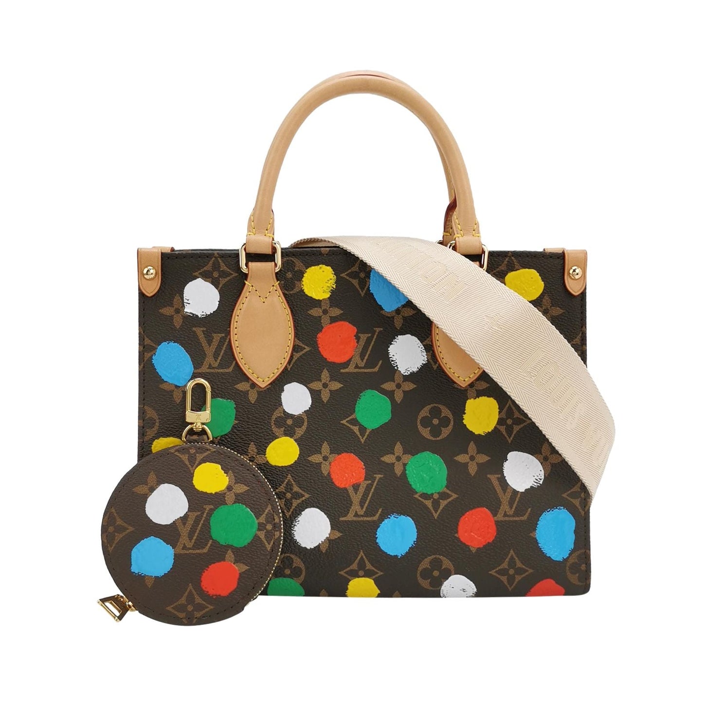 Preloved GLM-Onthego x Yayoi Kusama Small Tote Bag with Chip 250305781091985