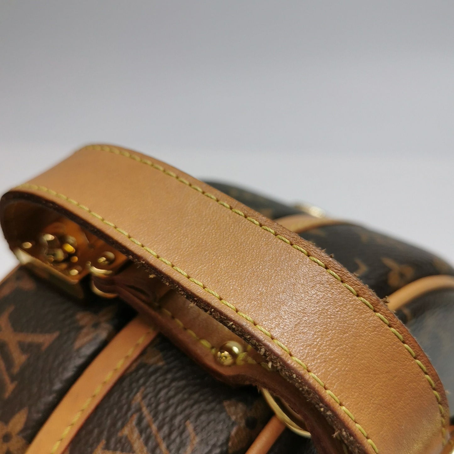 Preloved GLM-Boite Chapeau Small Monogram Print Round Bag Crossbody Bag 037850600063