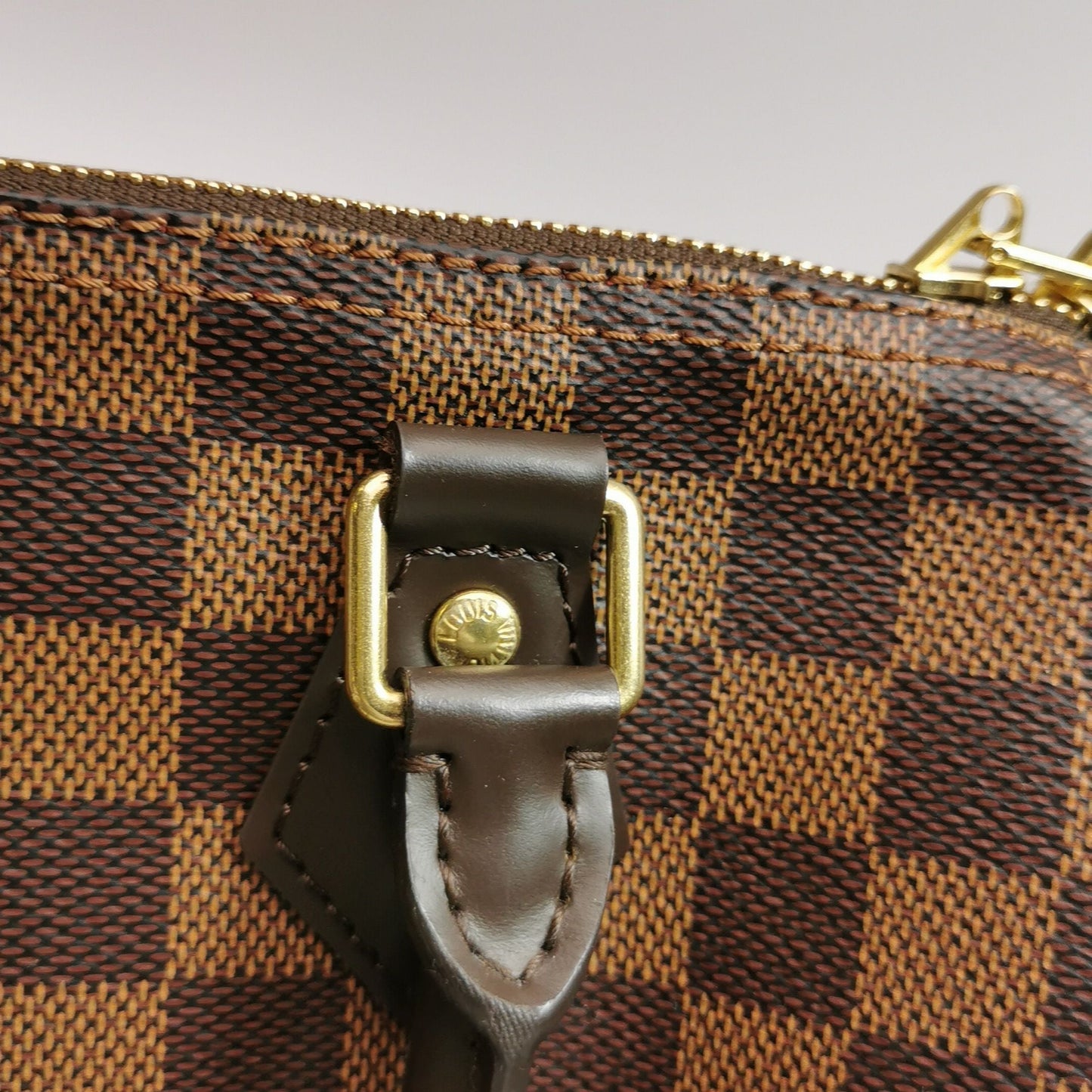 Preloved GLM-Speedy 25 Damier Ebene Boston Bag Shoulder Bag 250607781226399