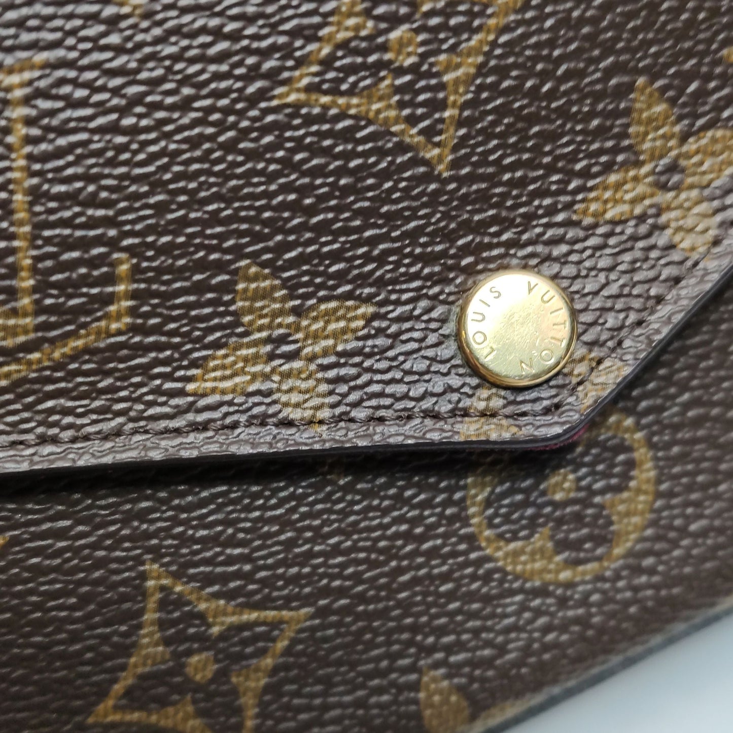Preloved GLM-Pochette FÃ©licie Trio Monogram Print Snap Shoulder Bag 250605781224591