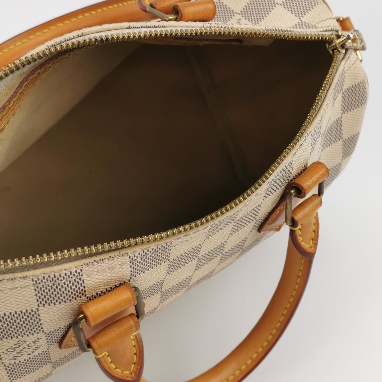 Preloved GLM-Speedy 25 Damier Ebene Canvas Shoulder Bag 250604781221780