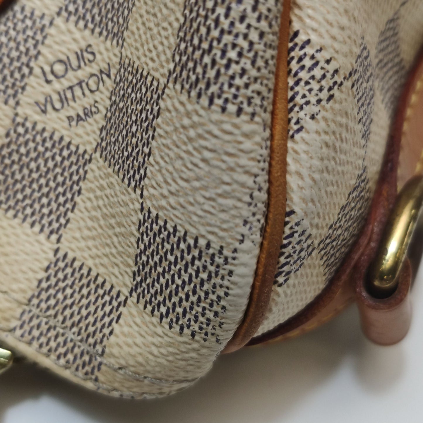 Preloved GLM-Speedy 25 Damier Ebene Canvas Shoulder Bag 250604781221780