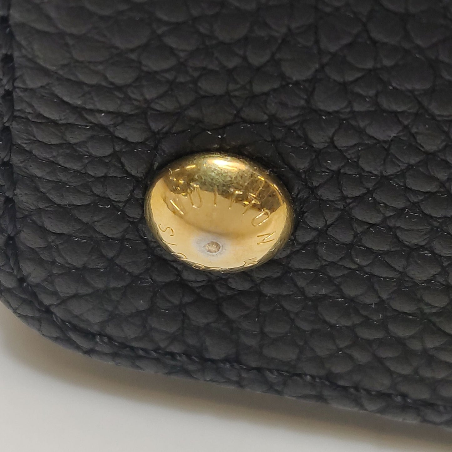 Preloved GLM-Capucines Mini Leather Solid Metal LV Buckle Crossbody Shoulder Bag with Chip 250605781223888