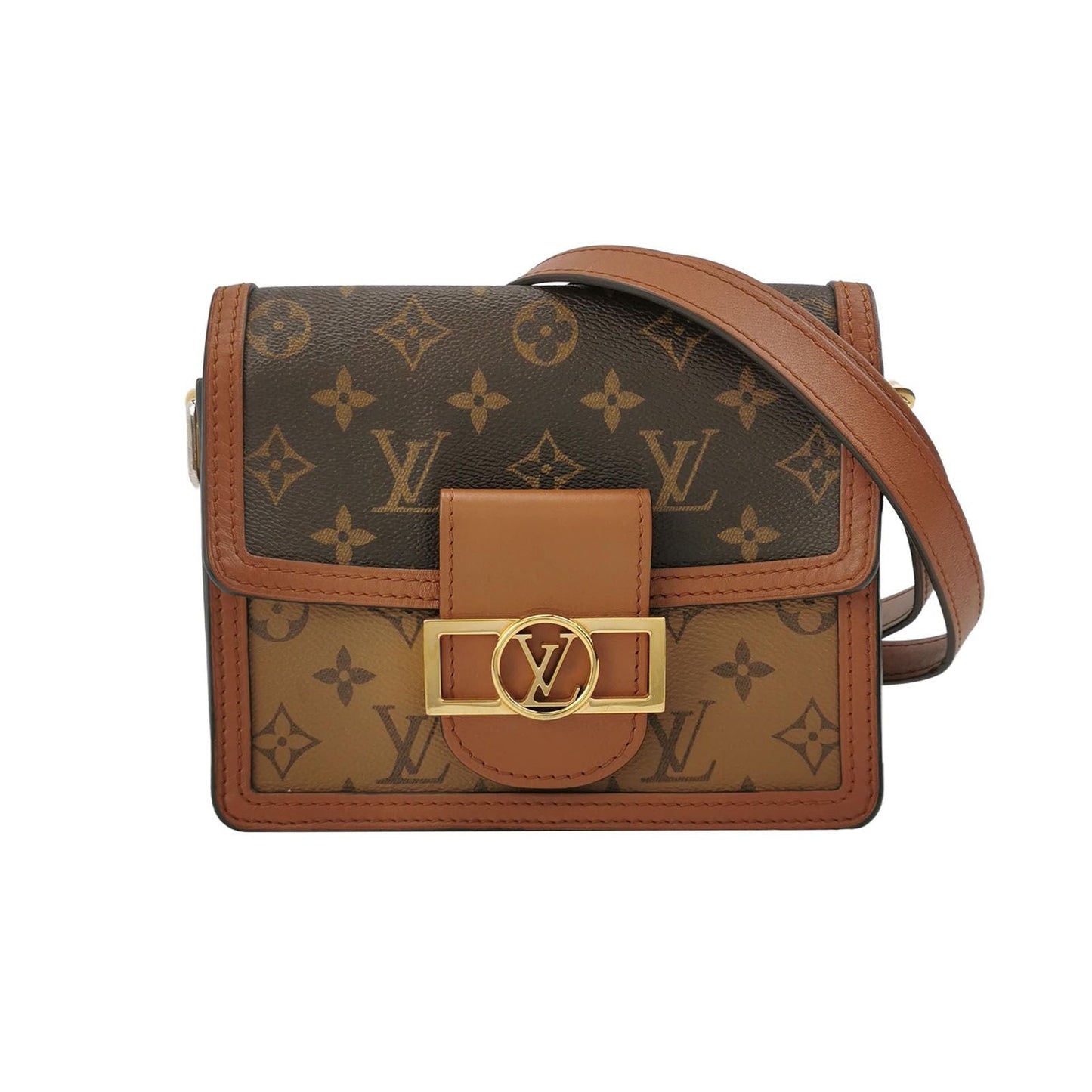 Preloved GLM-Dauphine Mini Monogram Empreinte Leather Crossbody Bag 250605781224289