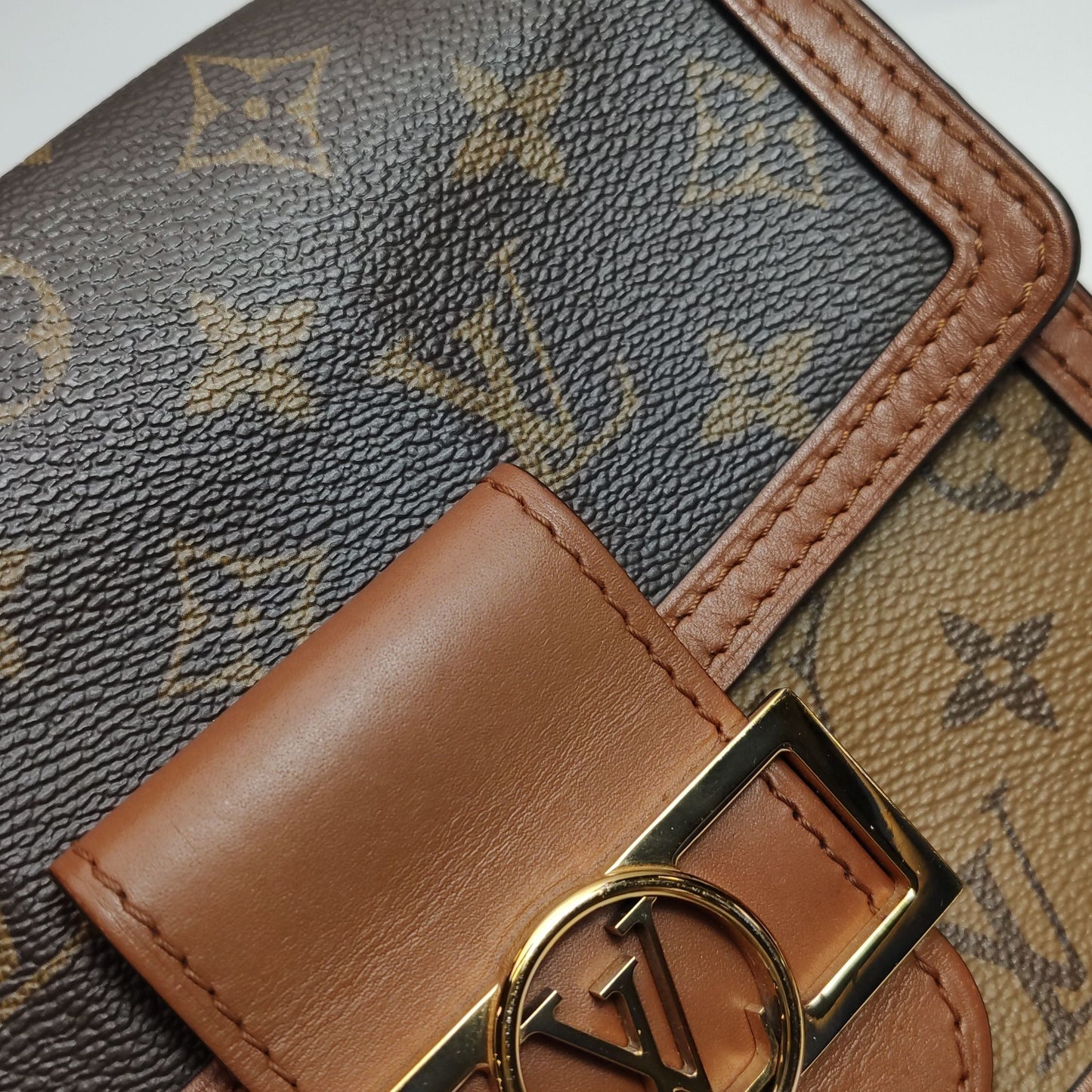 Preloved GLM-Dauphine Mini Monogram Empreinte Leather Crossbody Bag 250605781224289