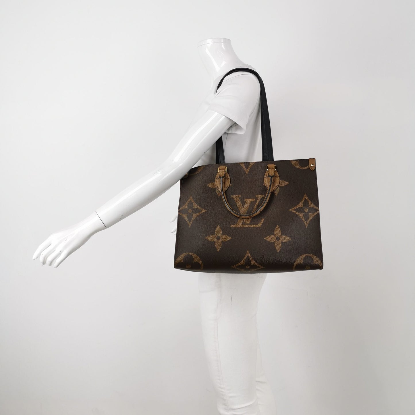 Preloved GLM-Onthego Medium Gaint Monogram Tote Shoulder Bag Microchip 250605781223956