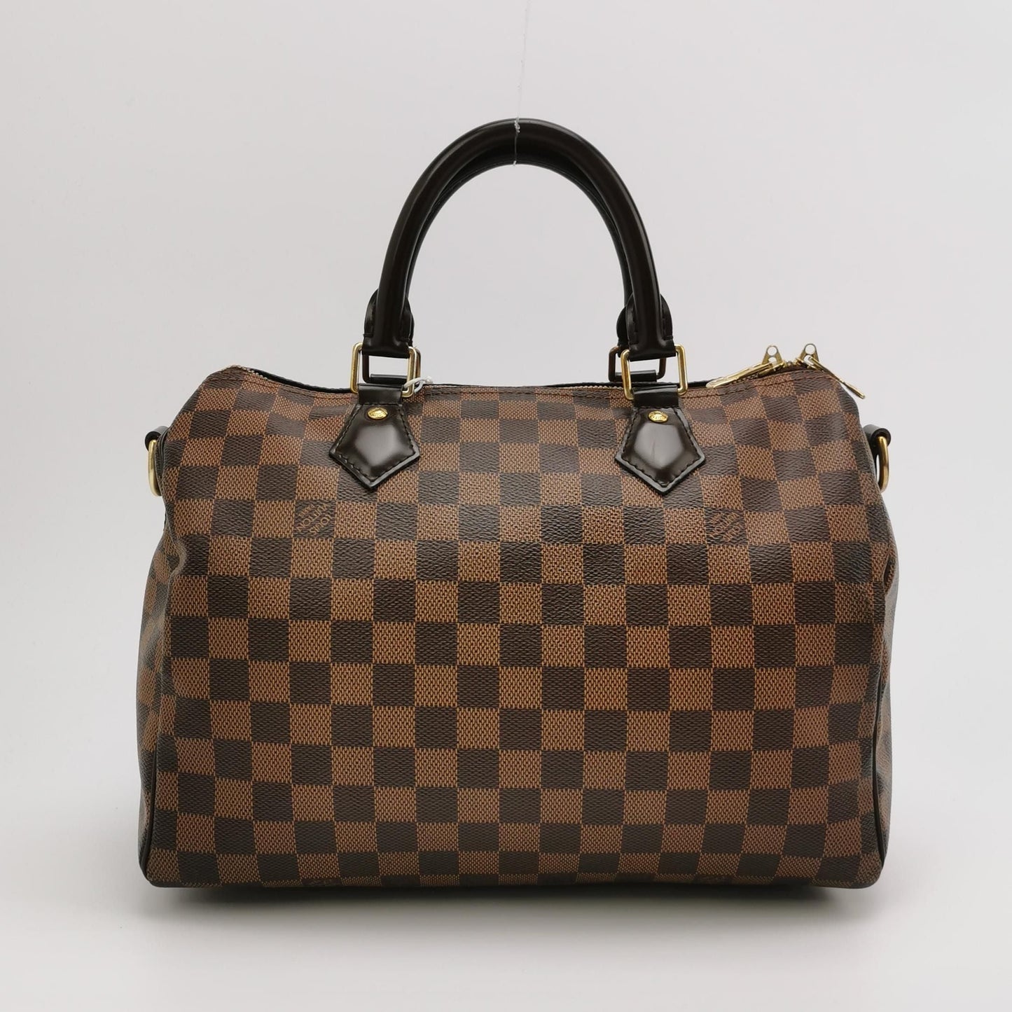 Preloved GLM-Speedy 30 Damier Ebene Boston Shoulder Bag 250603781220410