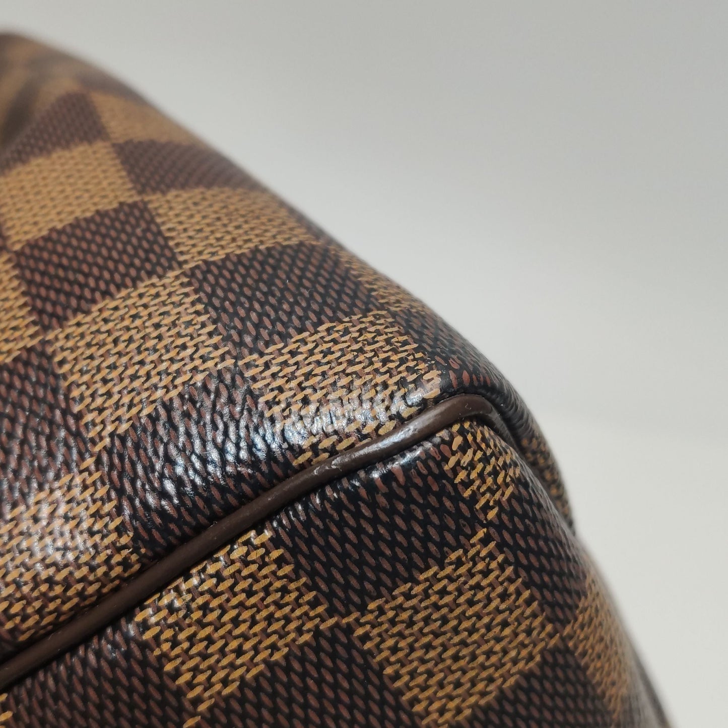 Preloved GLM-Speedy 30 Damier Ebene Boston Shoulder Bag 250603781220410