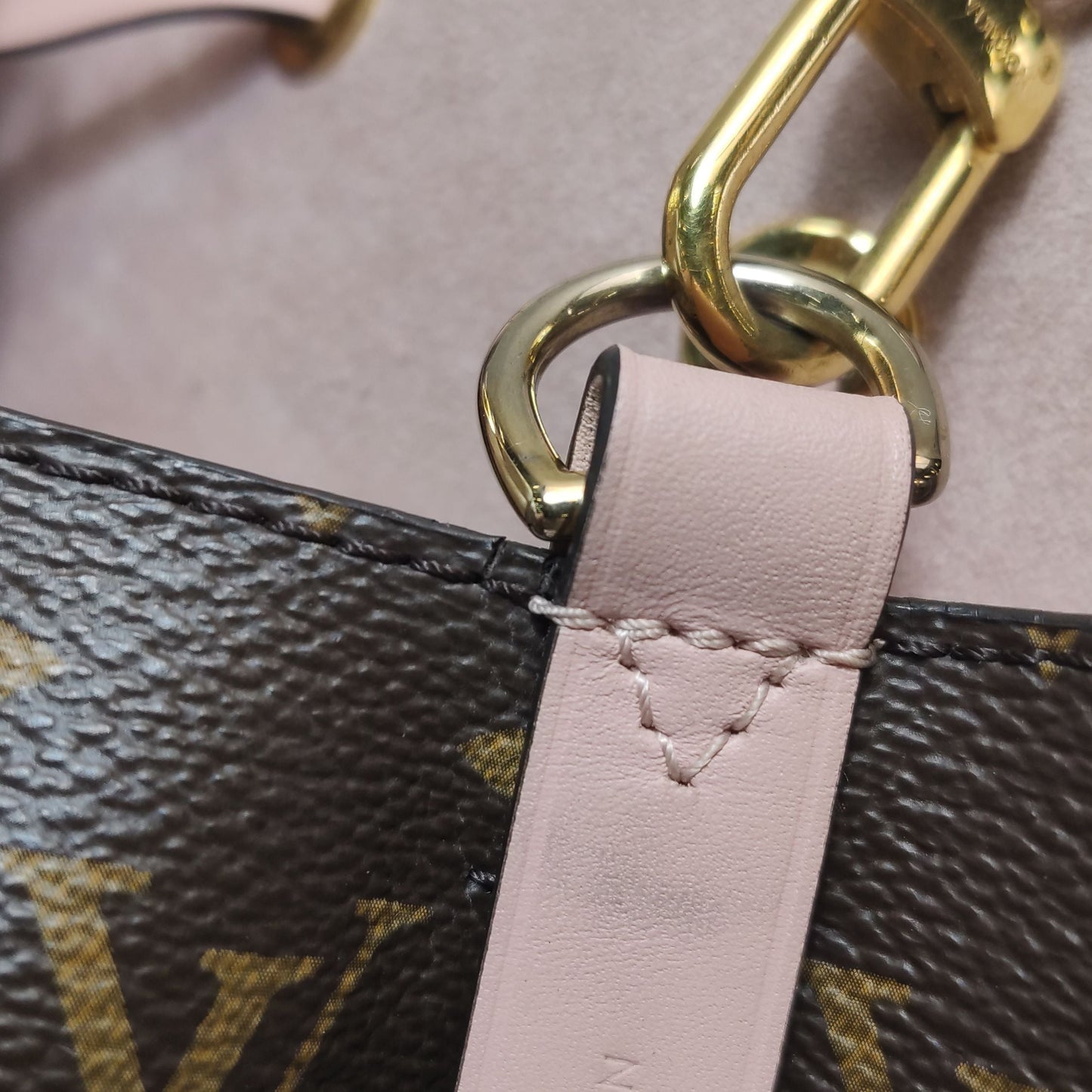Preloved GLM-NÃ‰ONOÃ‰ Medium Monogram Canvas Drawstring Shoulder Bag 250605781223777