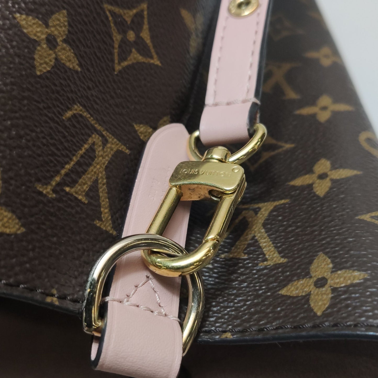 Preloved GLM-NÃ‰ONOÃ‰ Medium Monogram Canvas Drawstring Shoulder Bag 250605781223777