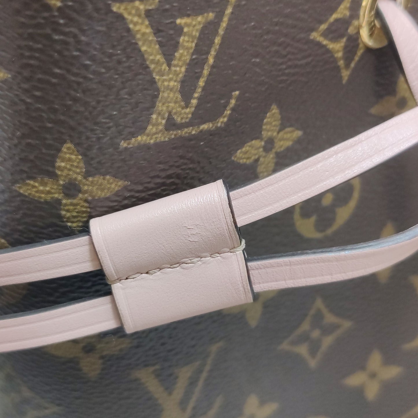Preloved GLM-NÃ‰ONOÃ‰ Medium Monogram Canvas Drawstring Shoulder Bag 250605781223777