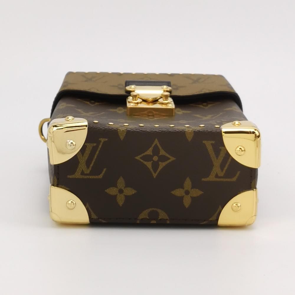 Preloved GLM-Camera Box Leather Monogram Shoulder Bag Microchip 250603781220545