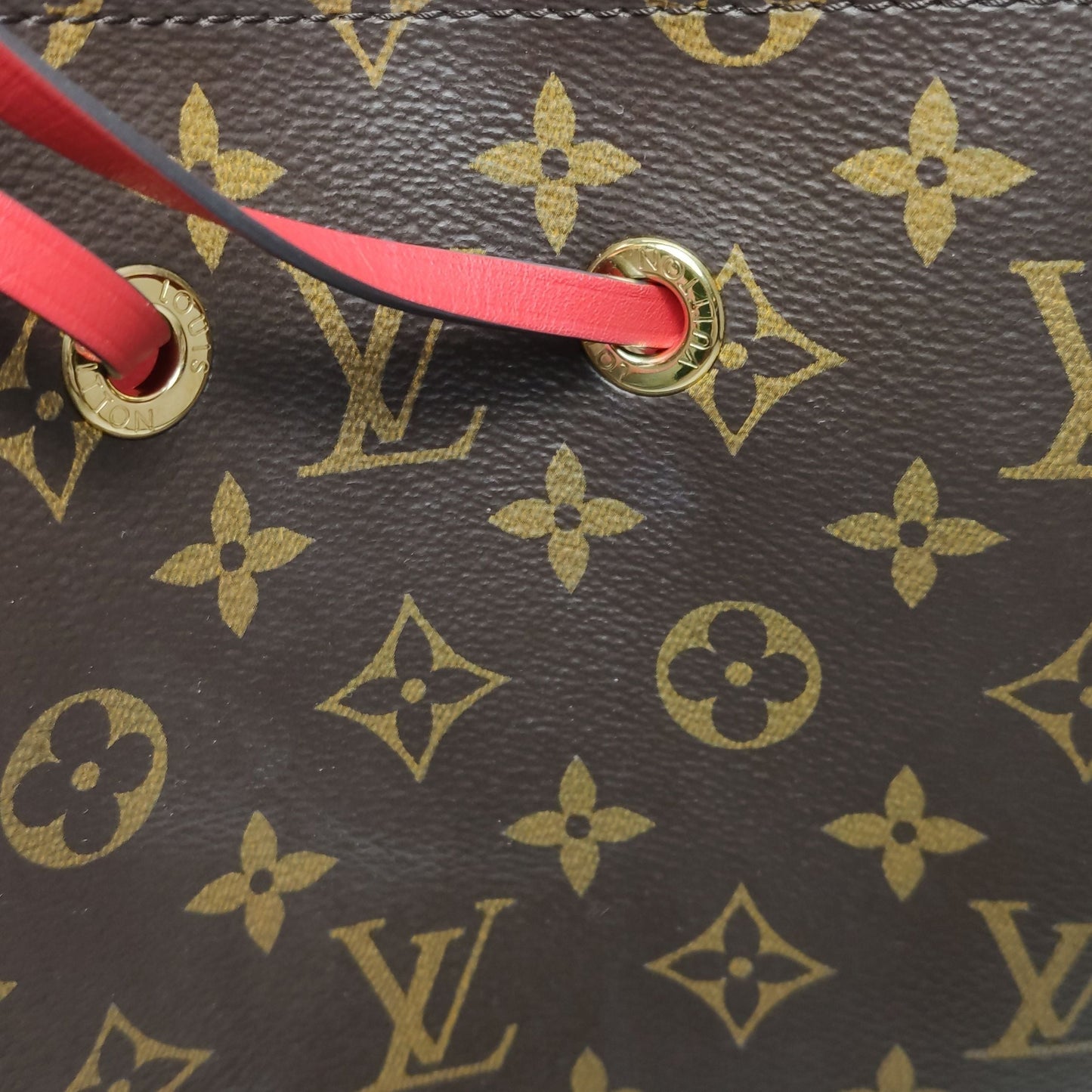 Preloved GLM-NÃ‰ONOÃ‰ Medium Monogram Canvas Drawstring Shoulder Bag 250604781222237
