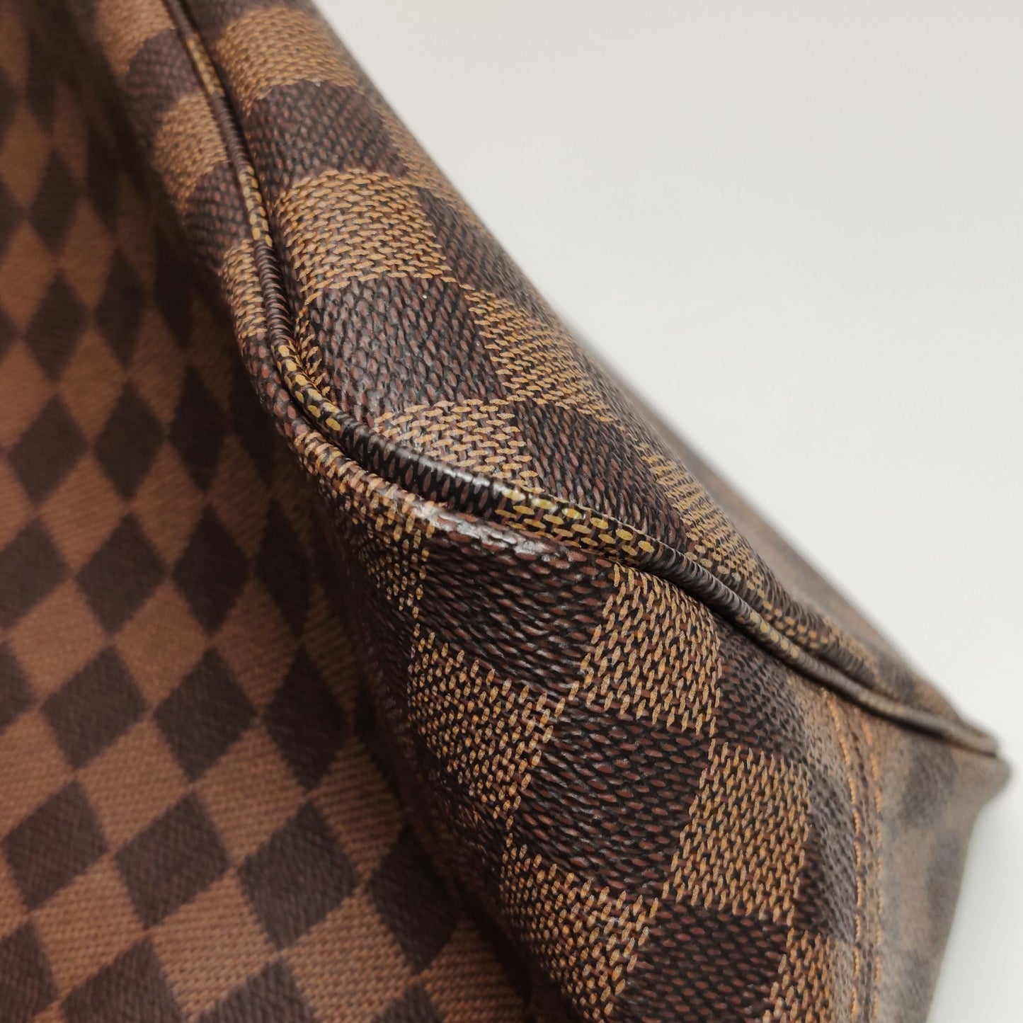 Preloved GLM-Neverfull MM Damier Ebene Tote Bag with Pouch 250604781221641