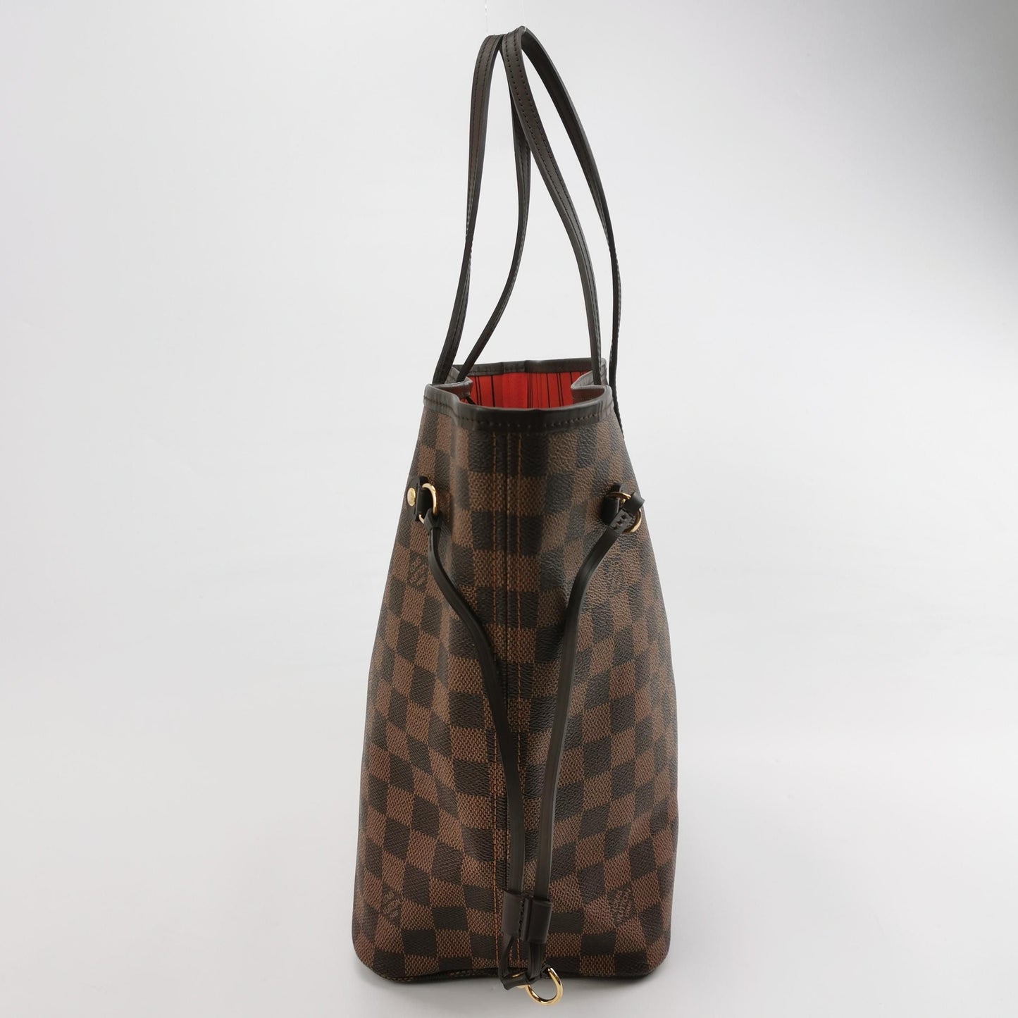 Preloved GLM-Neverfull MM Damier Ebene Tote Bag with Pouch 250604781221641