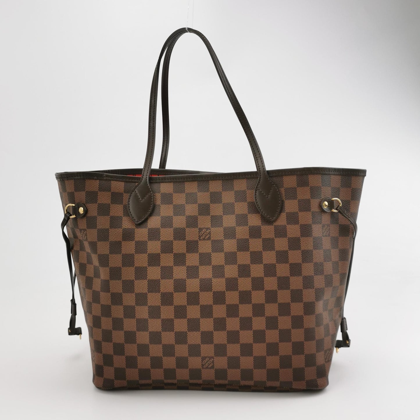 Preloved GLM-Neverfull MM Damier Ebene Tote Bag with Pouch 250604781221641