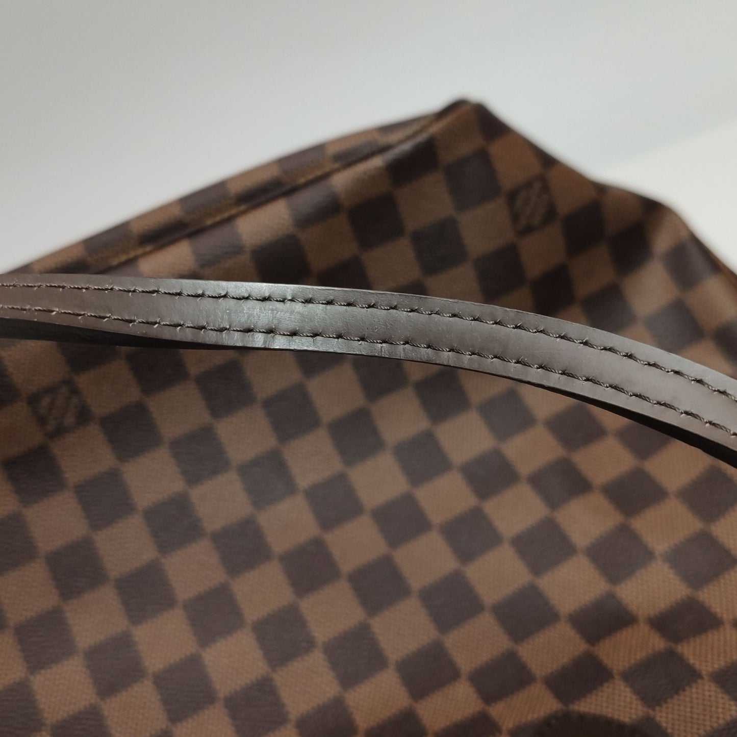 Preloved GLM-Neverfull MM Damier Ebene Tote Bag with Pouch 250604781221641