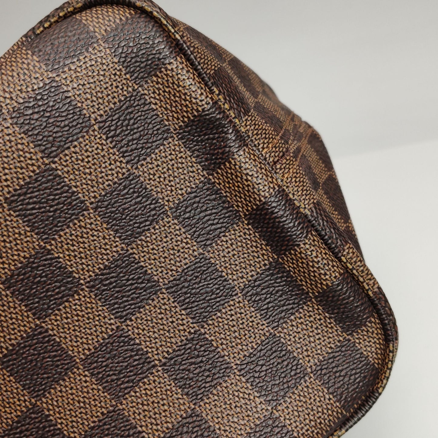 Preloved GLM-Neverfull MM Damier Ebene Tote Bag with Pouch 250604781221641