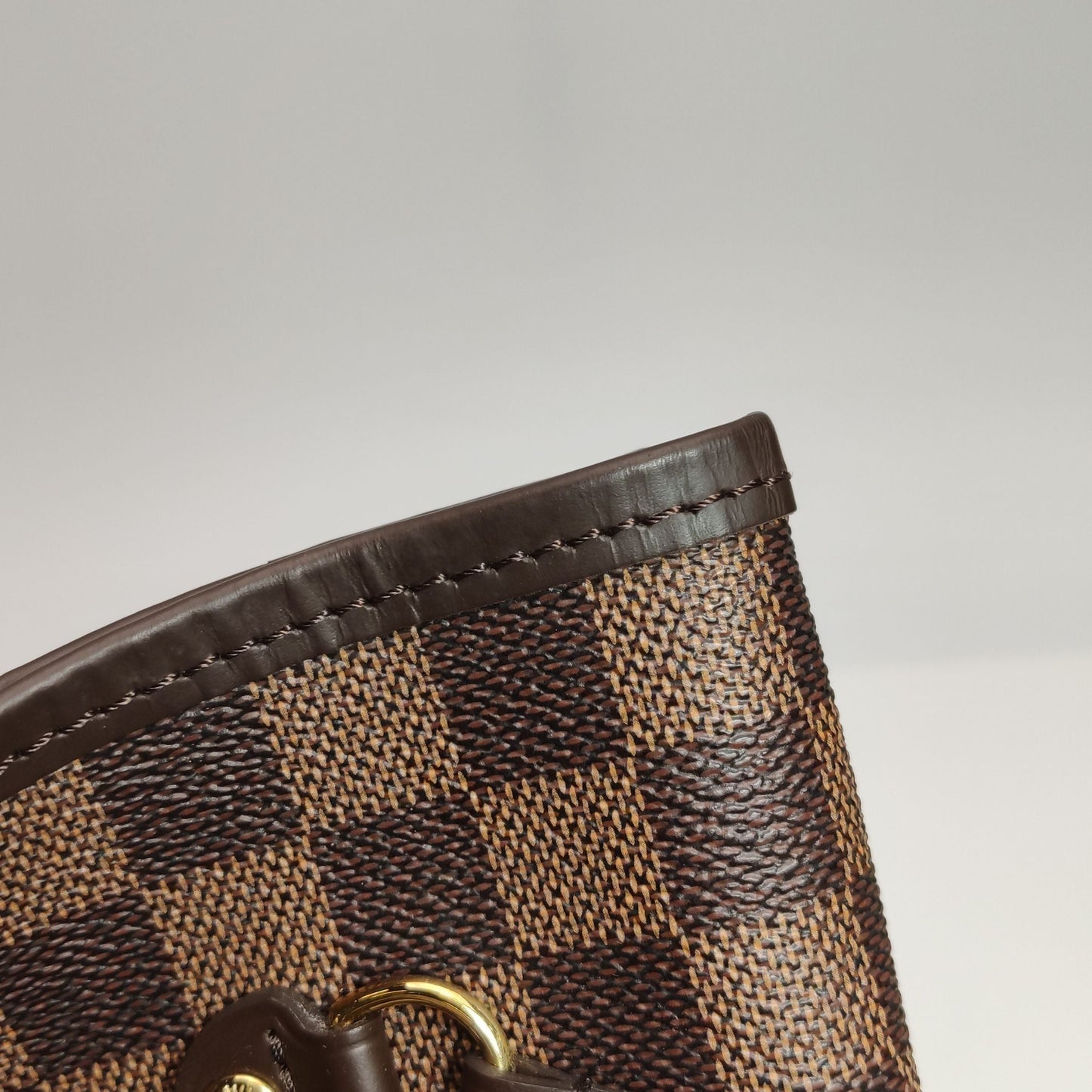 Preloved GLM-Neverfull MM Damier Ebene Tote Bag with Pouch 250604781221641