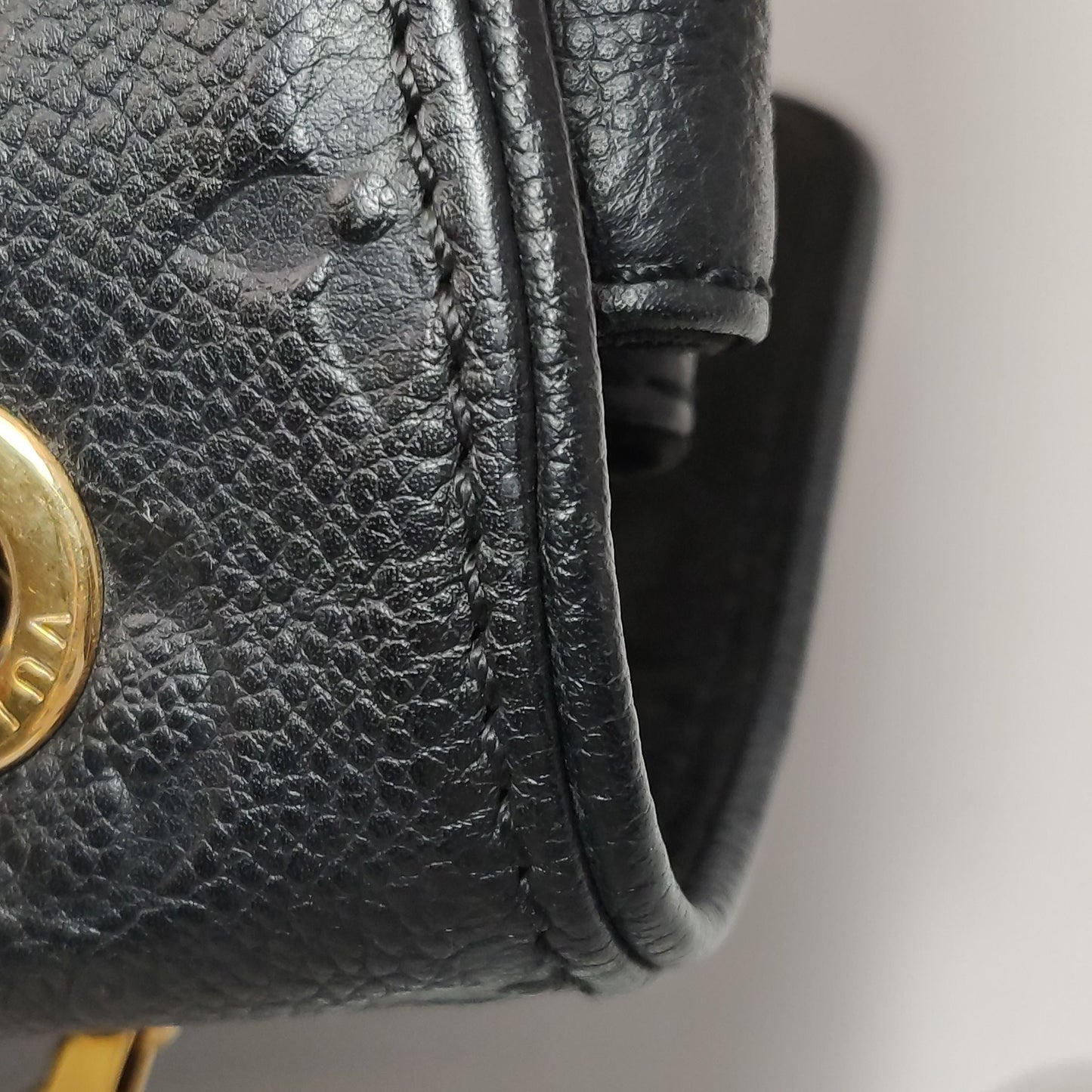 Preloved GLM-Saint Germain Leather Monogram S-lock Shoulder Bag 250602781220017