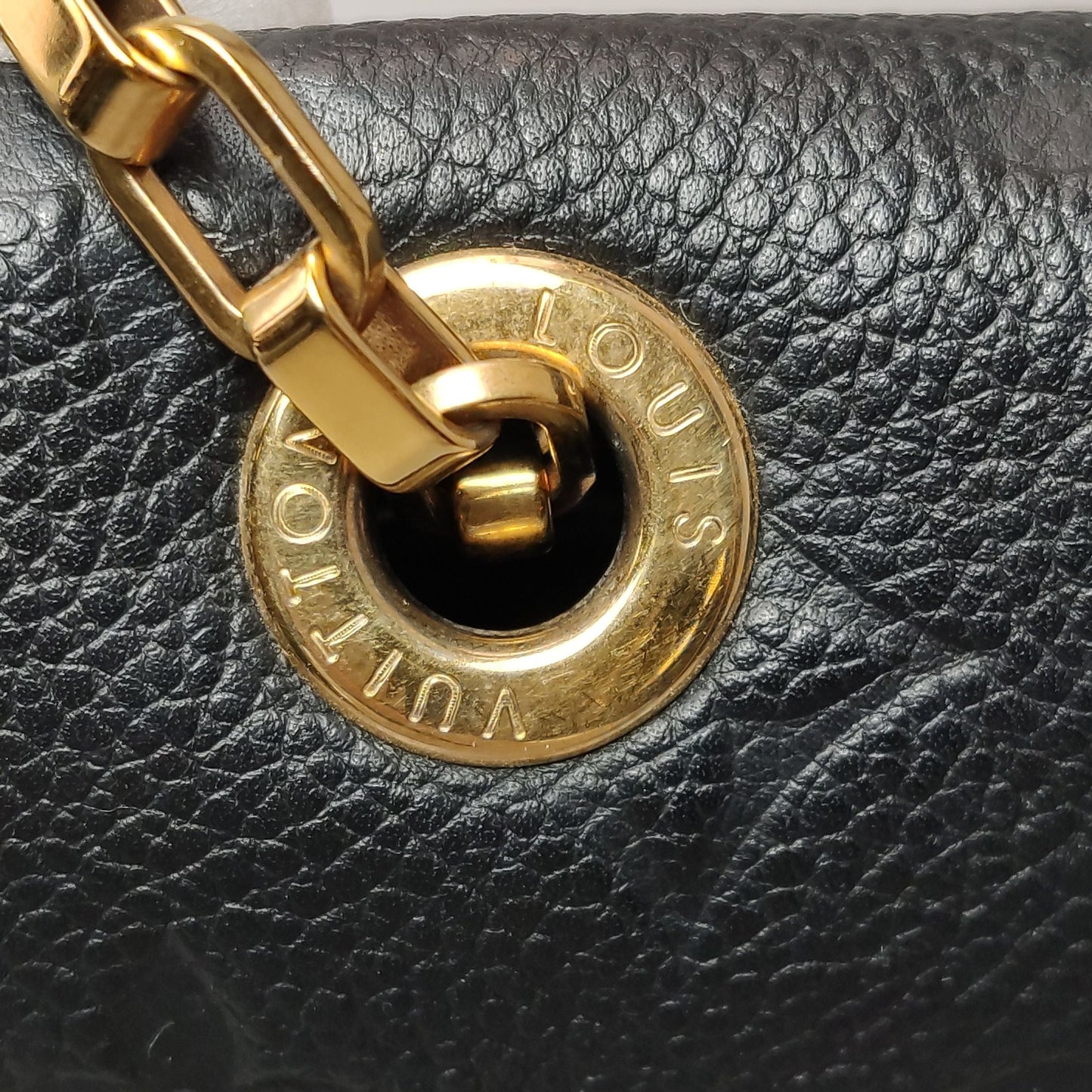 Preloved GLM-Saint Germain Leather Monogram S-lock Shoulder Bag 250602781220017