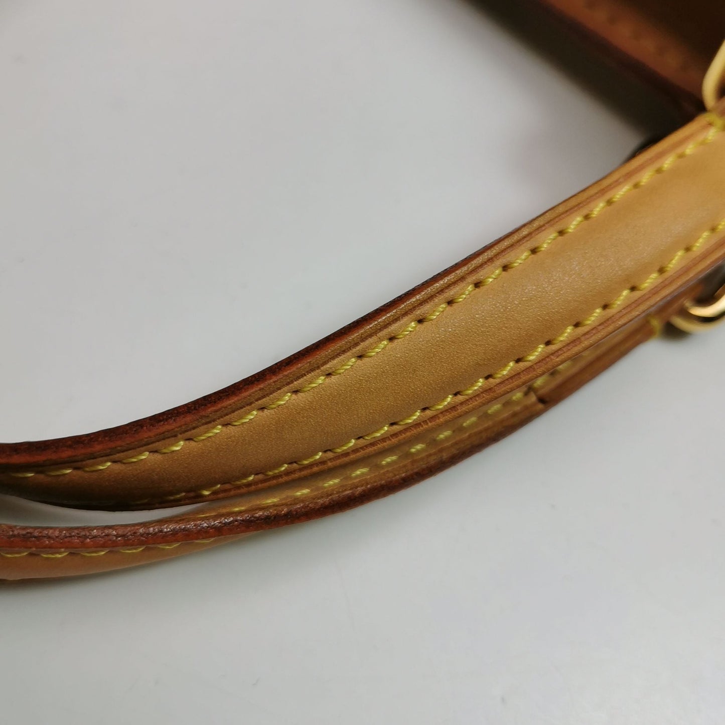 Preloved GLM-Brea Doctor Bag Medium in Vegetable-Tanned Leather and Patent Leather with Monogram Embossing and Rivet Decor 250604781222527