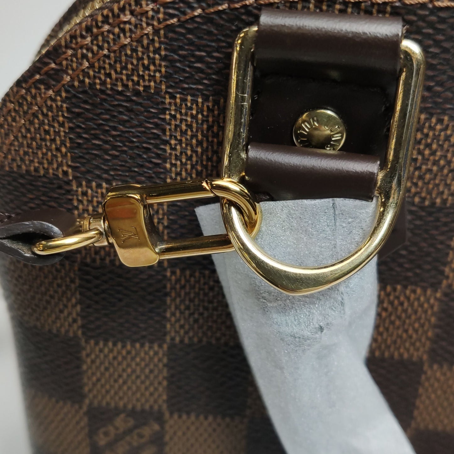 Preloved GLM-Alma BB Damier Ebene Shoulder Bag 250602781220046