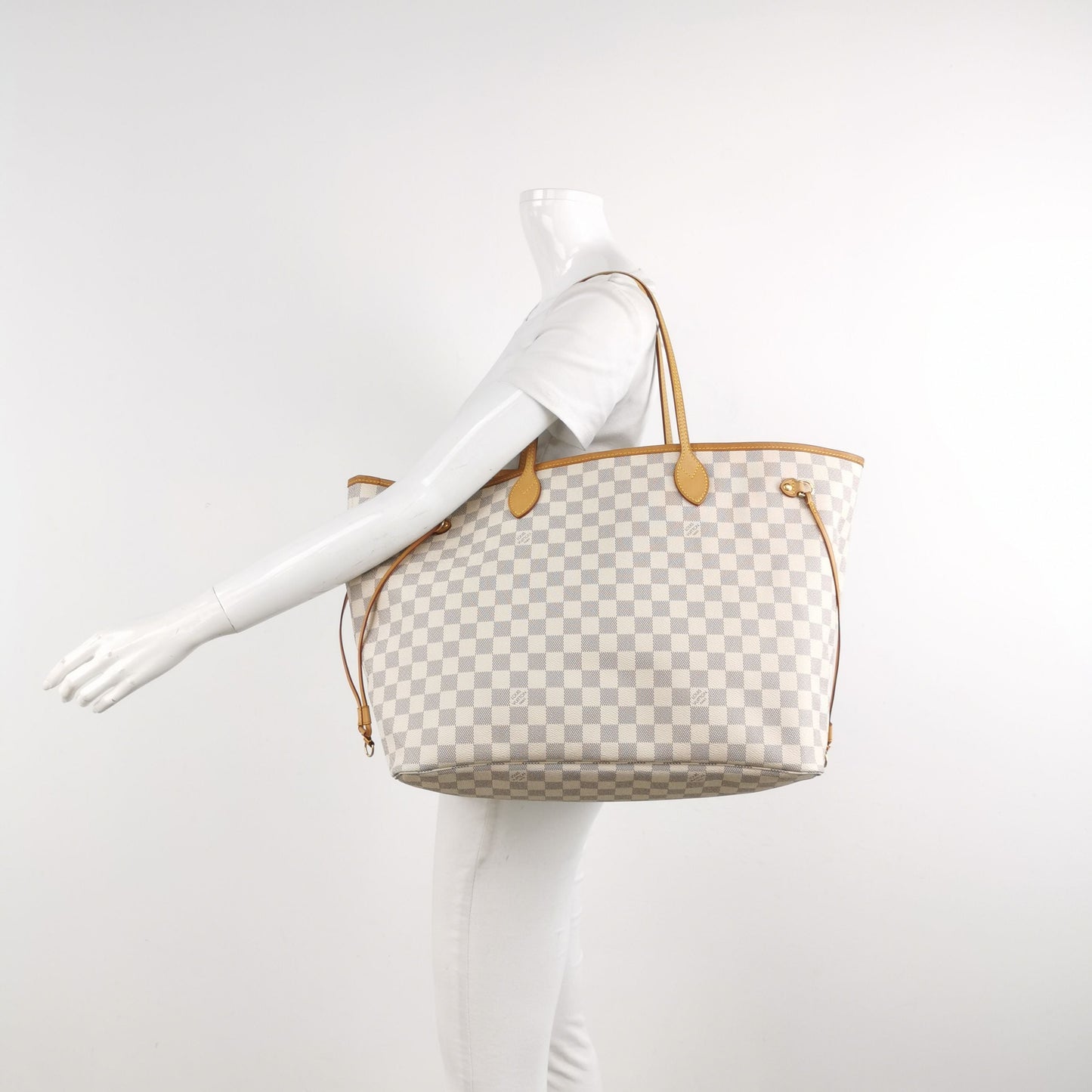Preloved GLM-Neverfull GM Damier Ebene Tote Bag 250602781219116