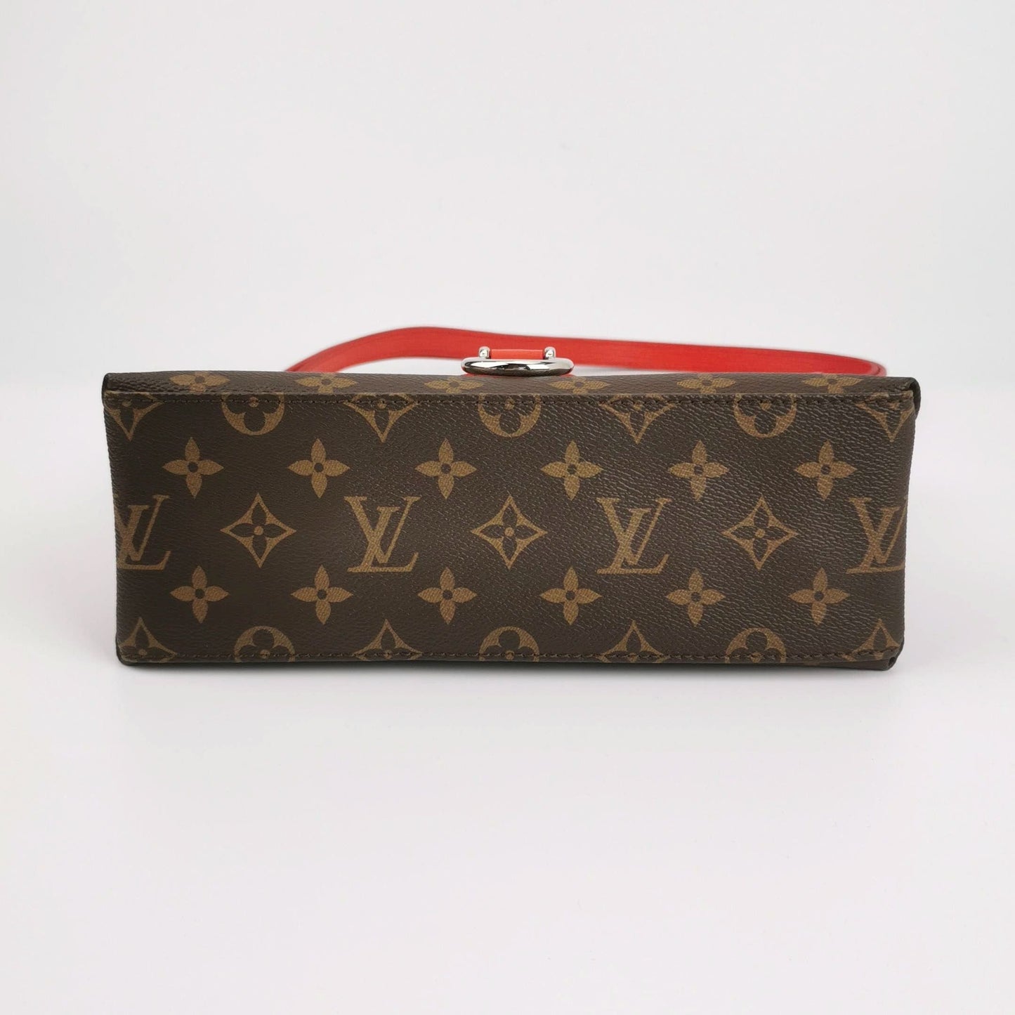 Preloved GLM-Saint Michel Leather Monogram Shield Buckle Messenger Bag 250602781219394