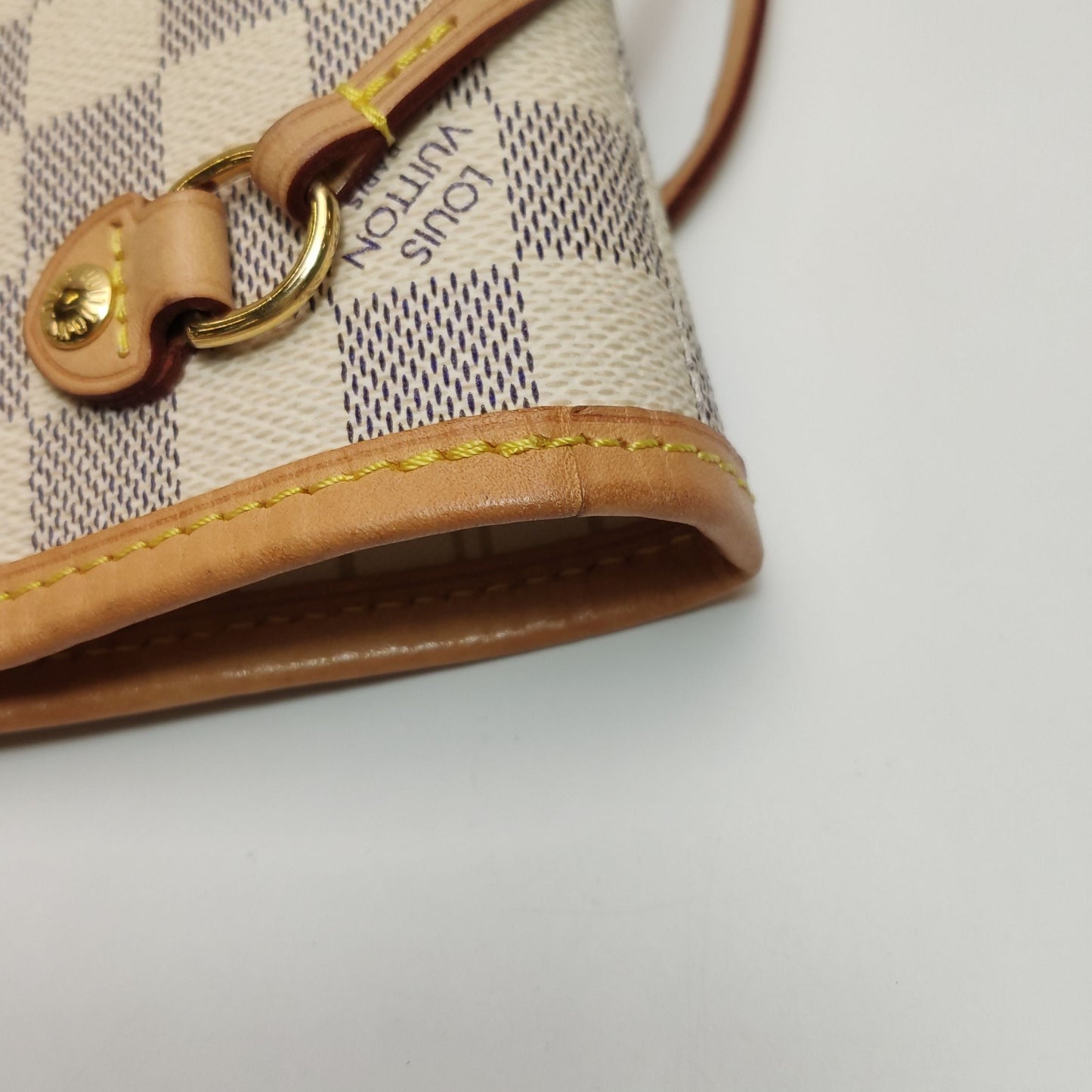 Preloved GLM-Neverfull Small Damier Ebene Canvas Shoulder Bag with Chip 250603781221434