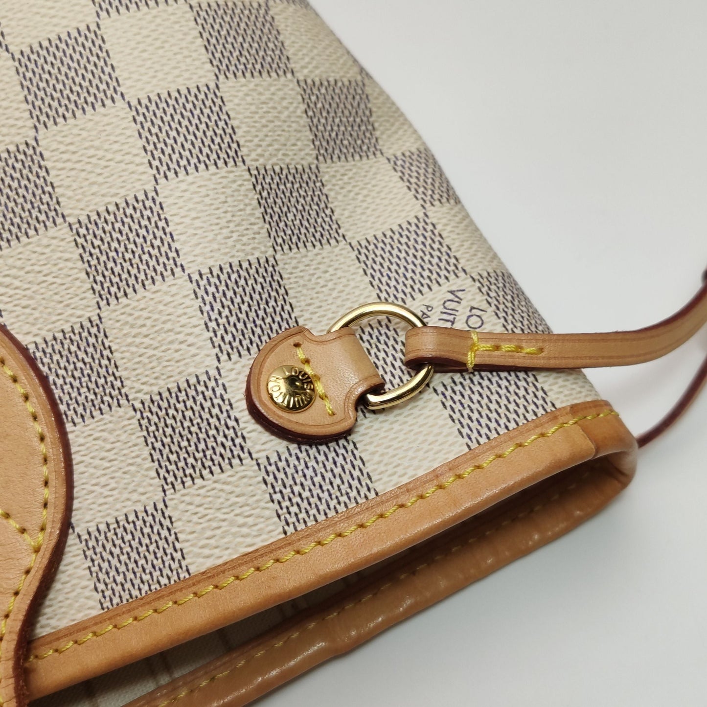 Preloved GLM-Neverfull Small Damier Ebene Canvas Shoulder Bag with Chip 250603781221434