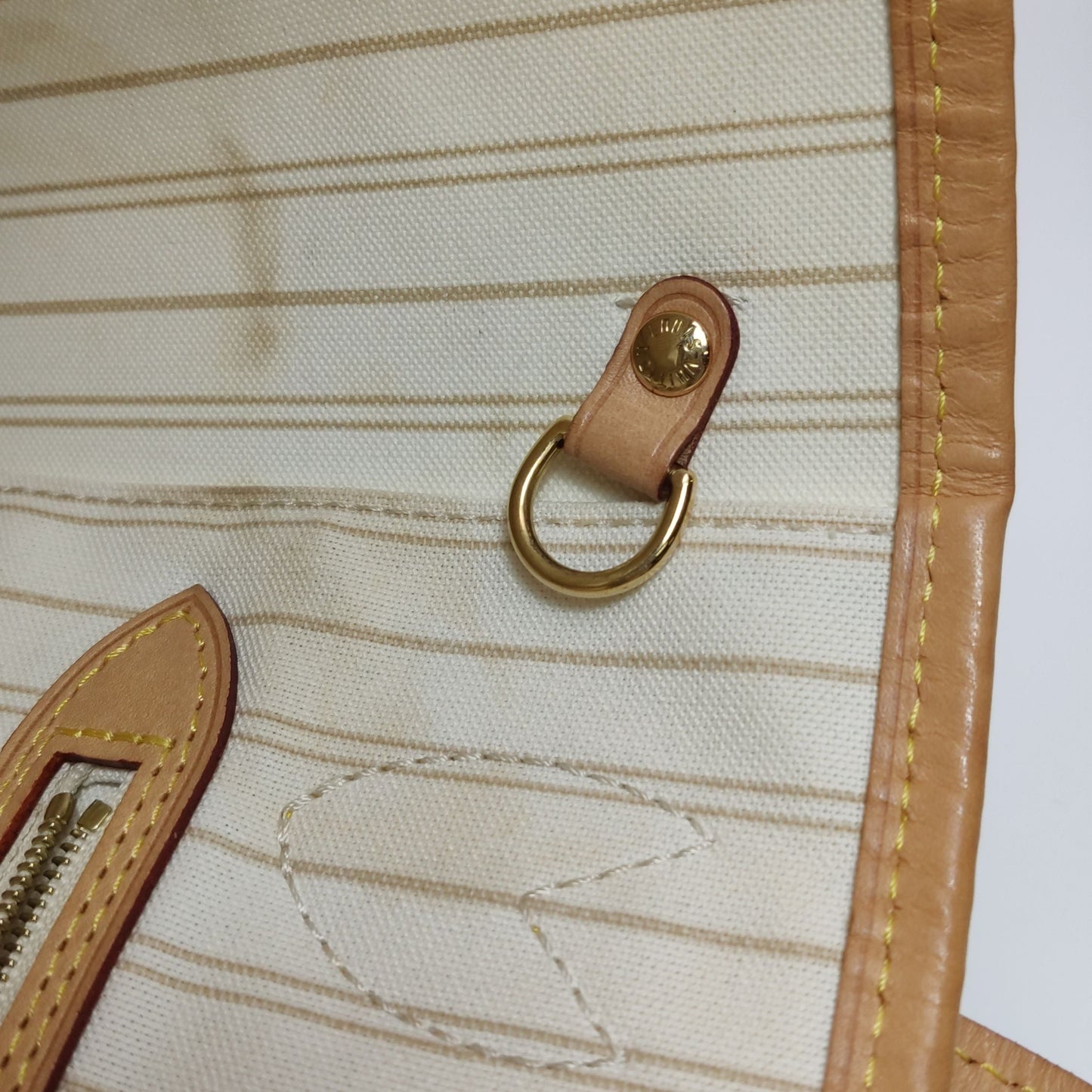Preloved GLM-Neverfull Small Damier Ebene Canvas Shoulder Bag with Chip 250603781221434