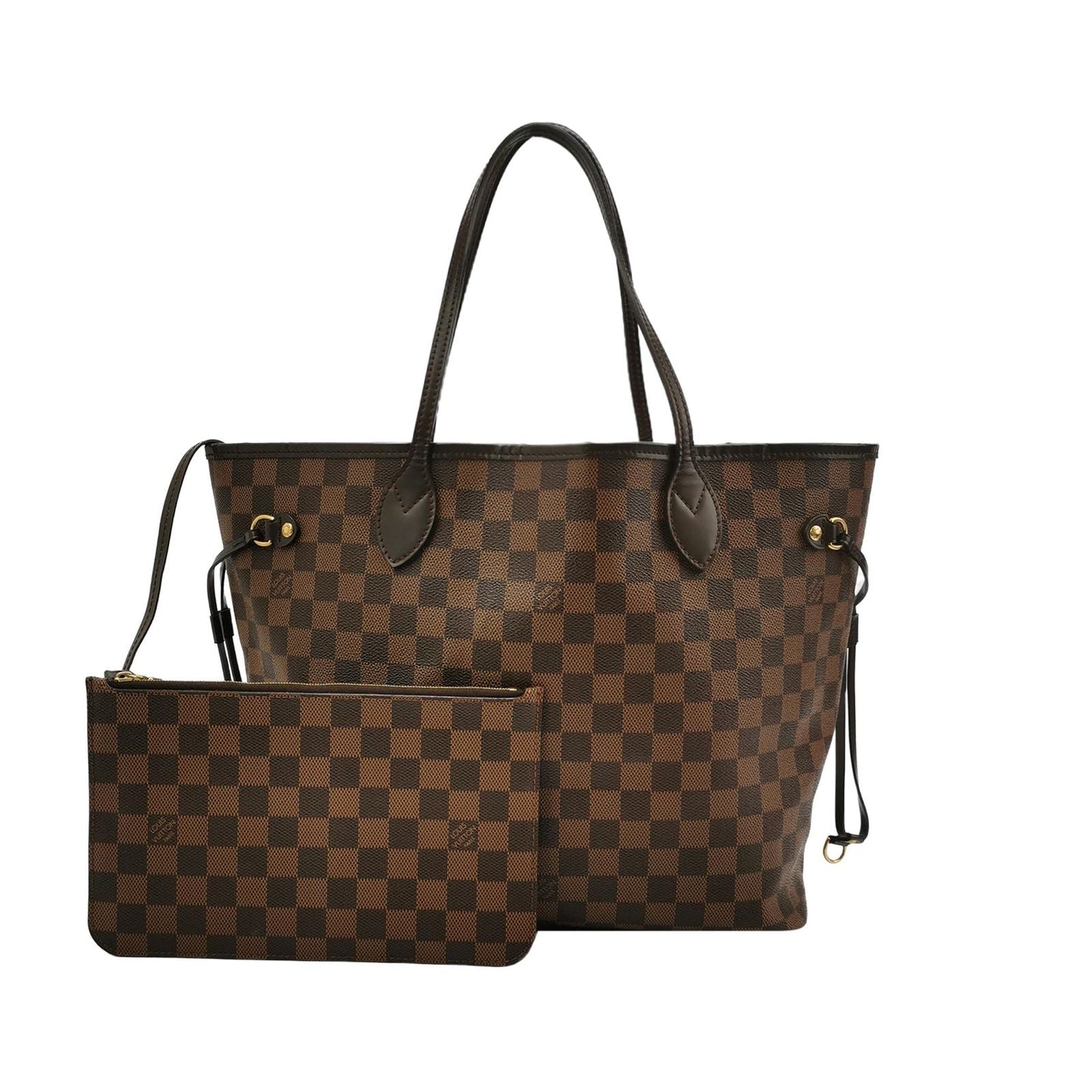 Preloved GLM-Neverfull Medium Damier Ebene Tote Bag 250603781220280