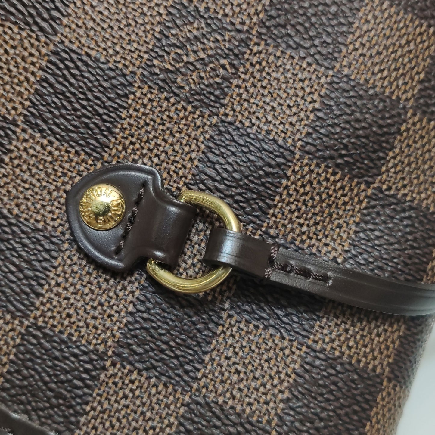 Preloved GLM-Neverfull Medium Damier Ebene Tote Bag 250603781220280