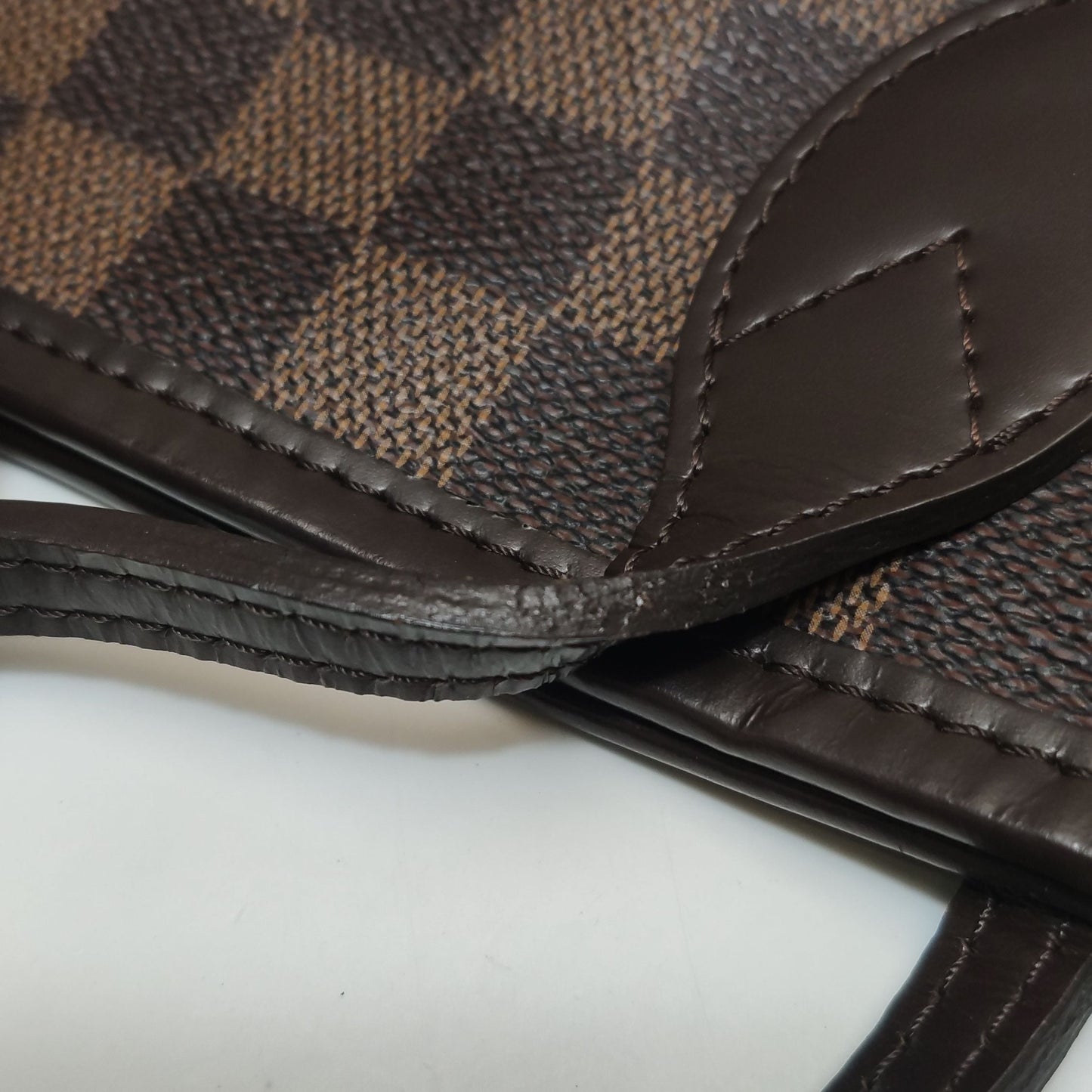 Preloved GLM-Neverfull Medium Damier Ebene Tote Bag 250603781220280