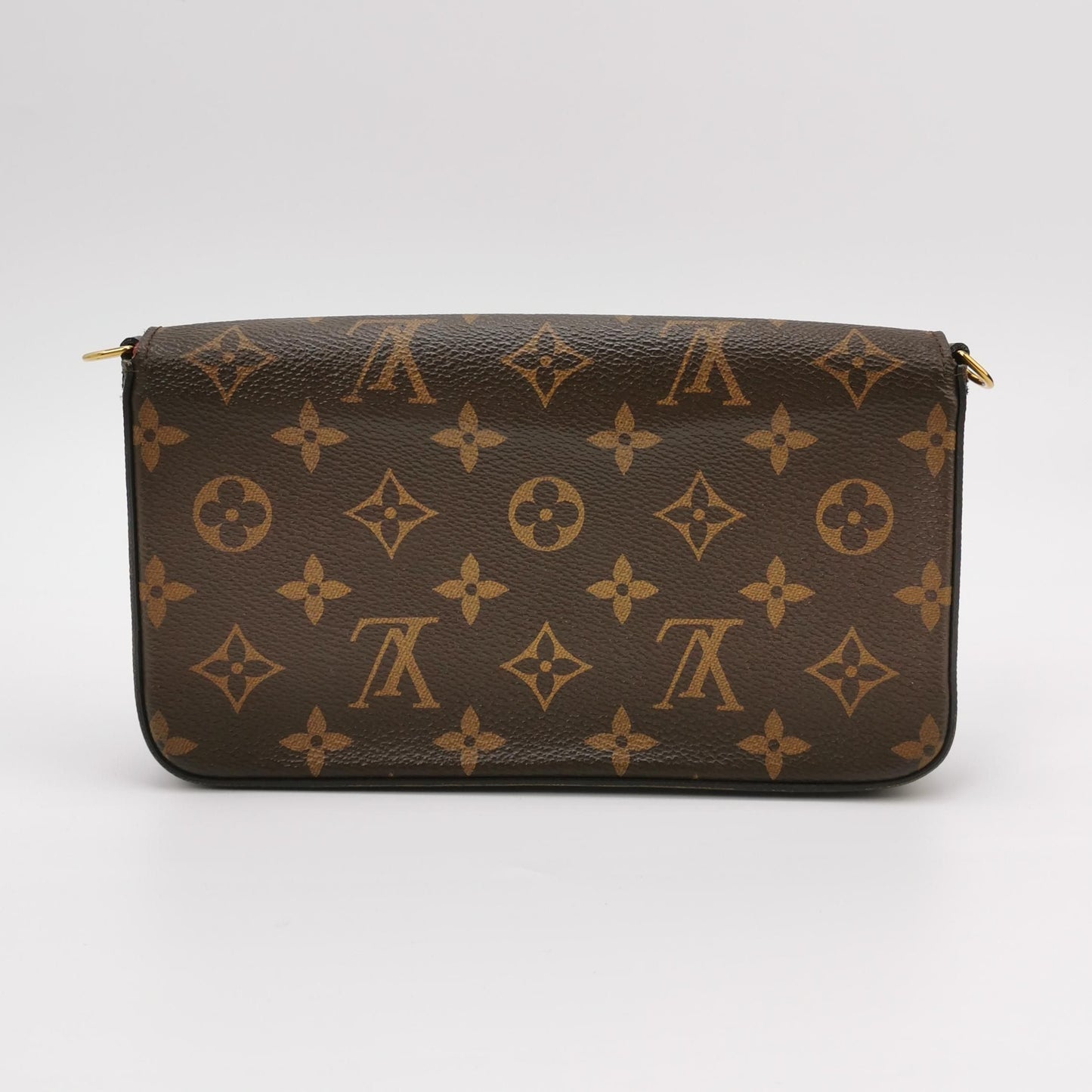 Preloved GLM-Pochette FÃ©licie Trio Monogram Print Snap Closure Shoulder Bag 250602781219229