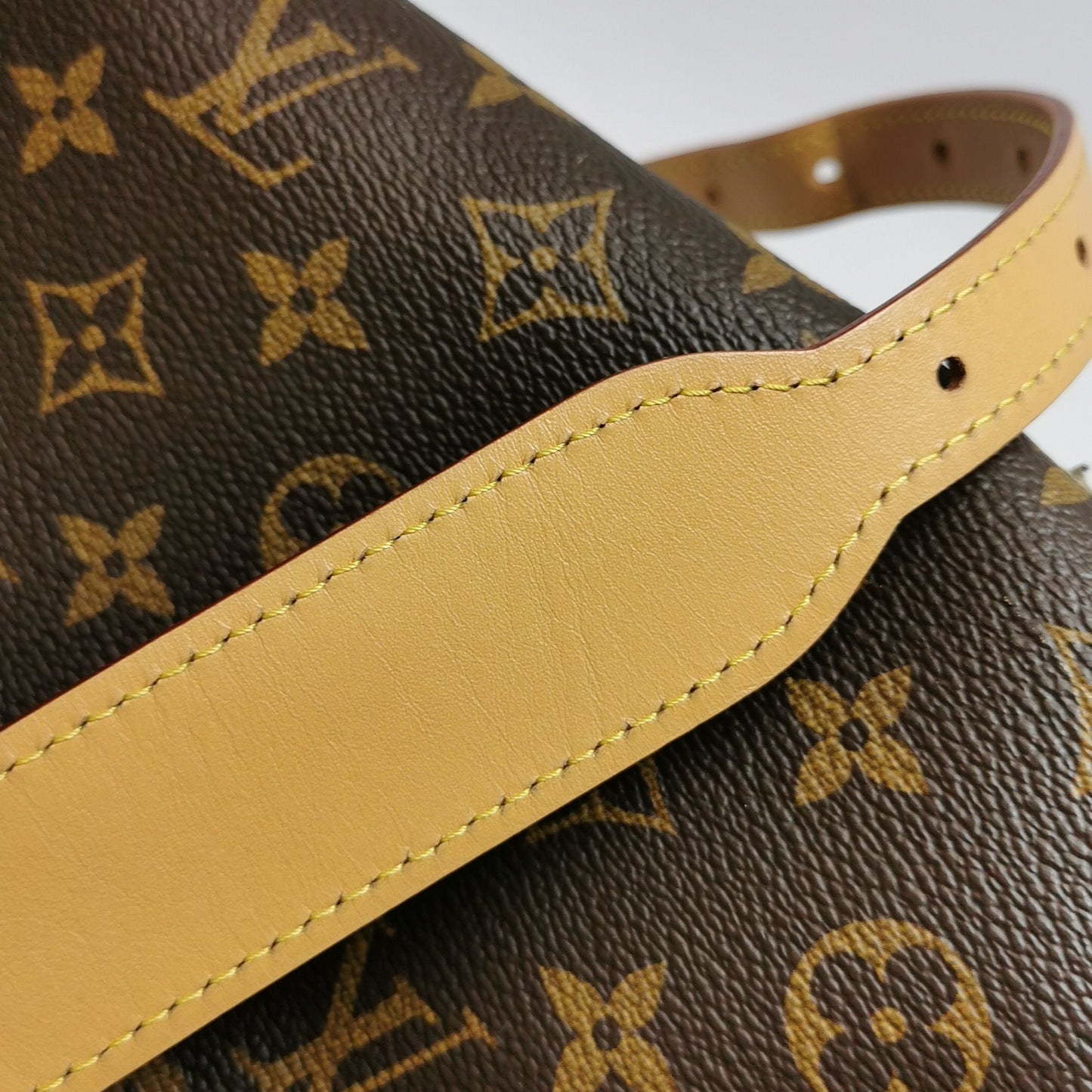 Preloved GLM-Carry All Small Monogram Print Crossbody Shoulder Bag with Chip 250602781219096