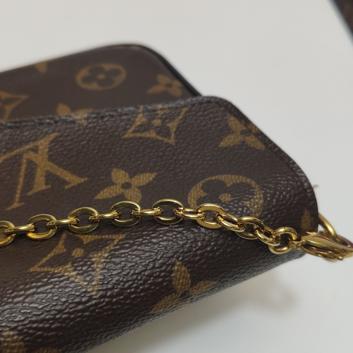 Preloved GLM-Pochette FÃ©licie Trio Small Monogram Print Snap Closure Mother and Daughter Crossbody Shoulder Bag 250602781219231