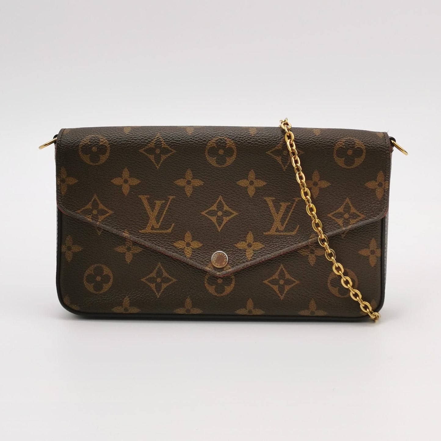 Preloved GLM-Pochette FÃ©licie Trio Small Monogram Print Snap Closure Mother and Daughter Crossbody Shoulder Bag 250602781219231