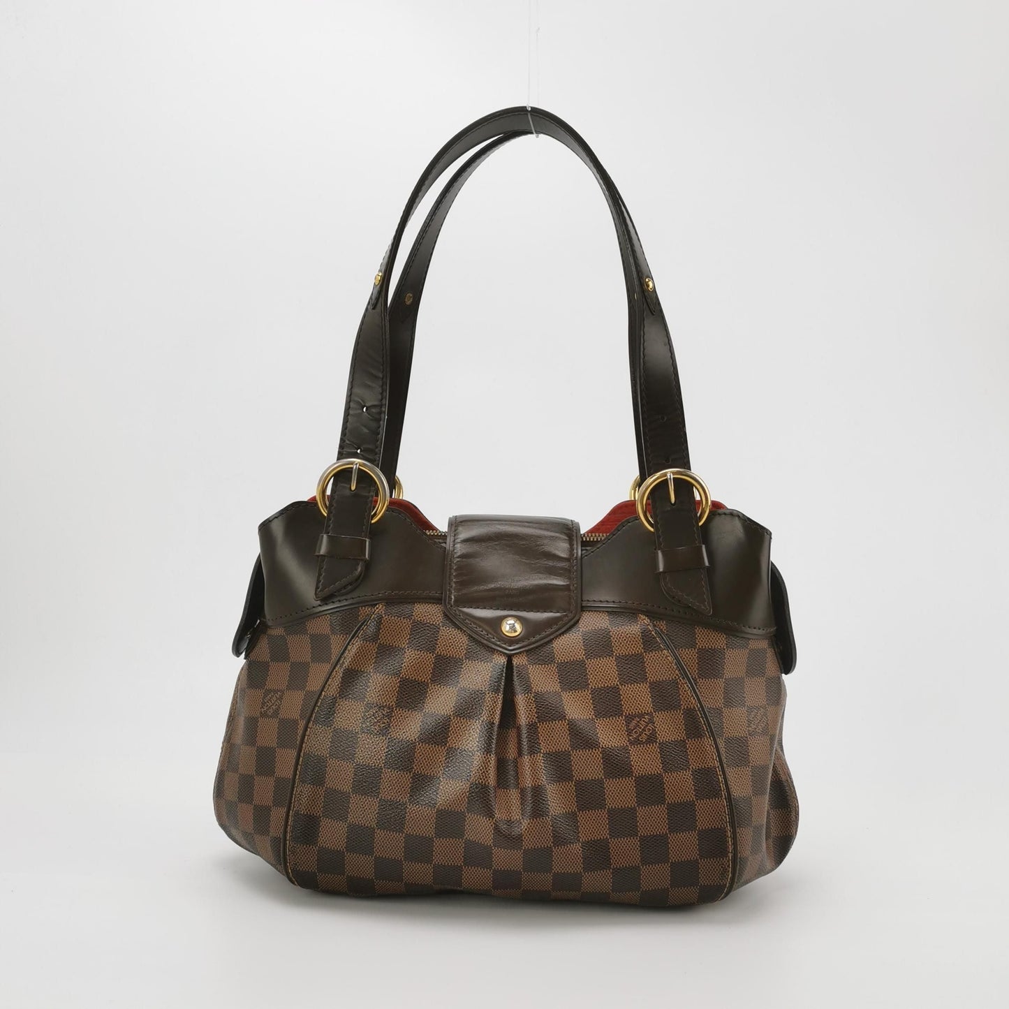 Preloved GLM-Sistina Checkerboard Leather Shoulder Bag 250602781218635