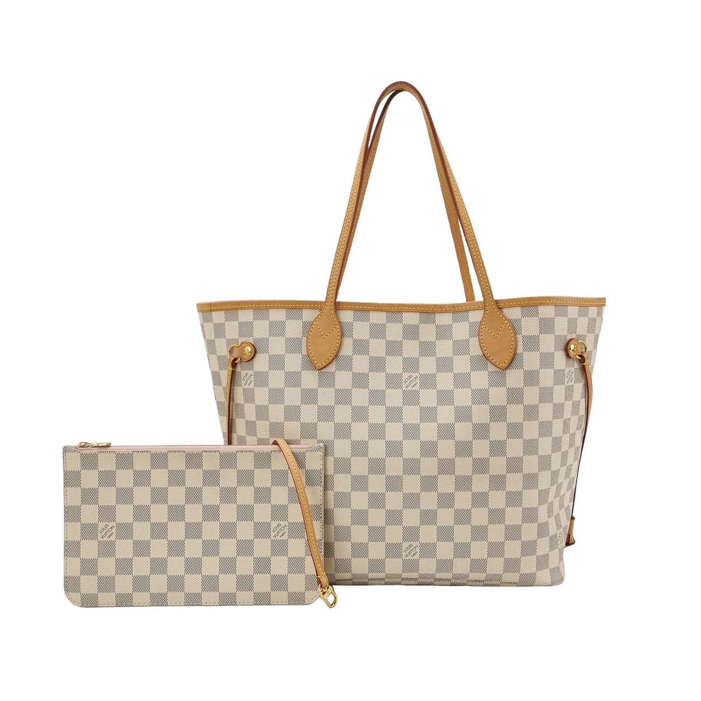 Preloved GLM-Neverfull MM Damier Ebene Tote Bag with Chip 250603781220129