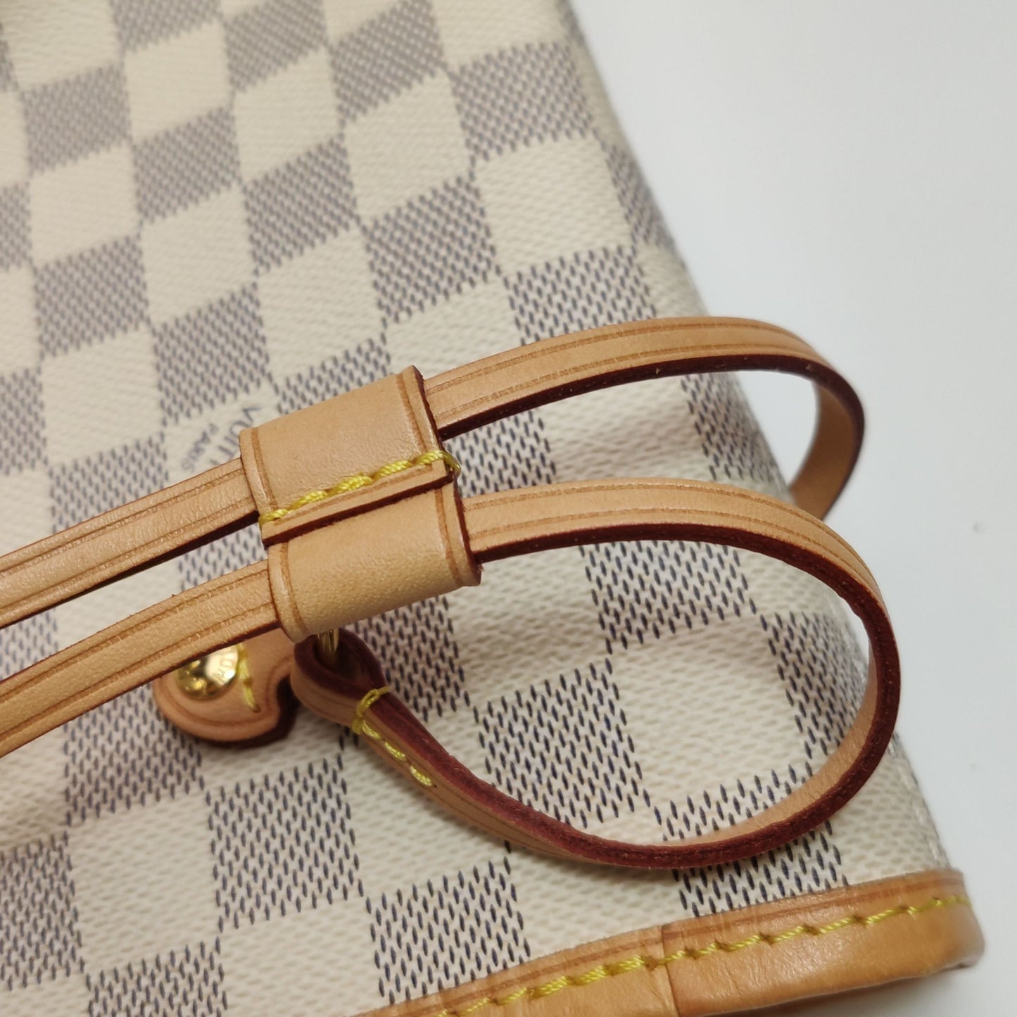 Preloved GLM-Neverfull MM Damier Ebene Tote Bag with Chip 250603781220129