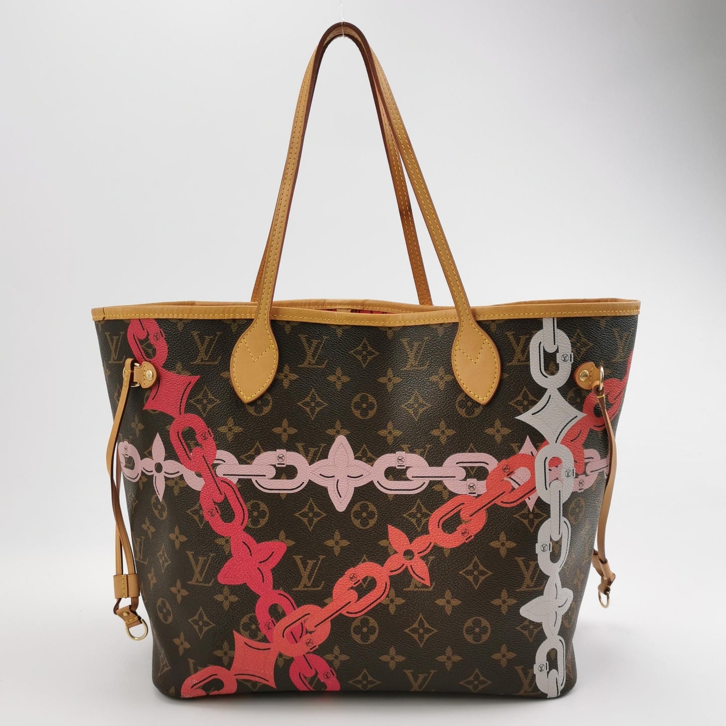 Preloved GLM-Neverfull MM Monogram Canvas and Leather Tote Bag 250602781219636