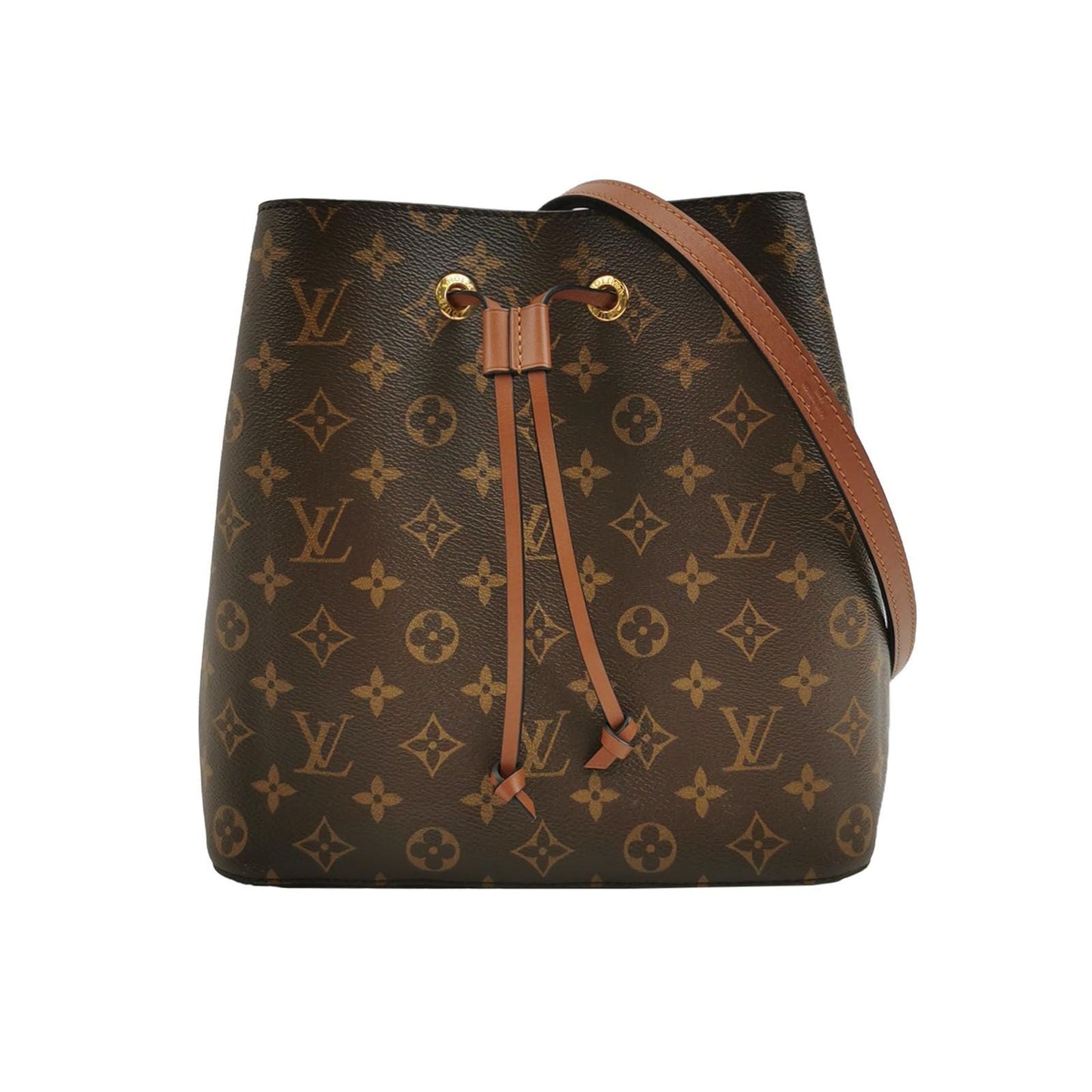 Preloved GLM-NÃ‰ONOÃ‰ Medium Monogram Canvas Drawstring Shoulder Bag with Chip 250602781218534